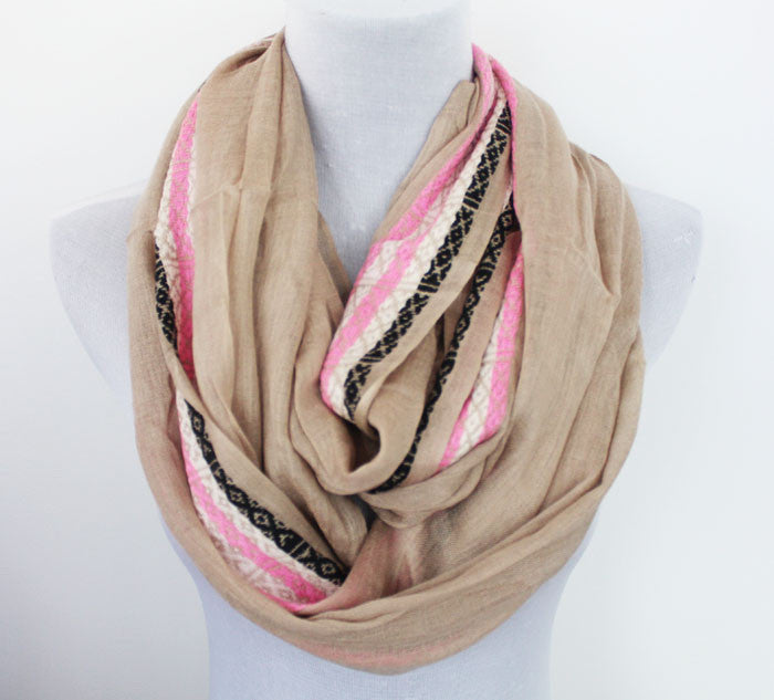 linen infinity scarf