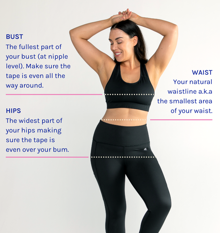 Size Guide | Size Measurements for Tops & Leggings | Active Truth™