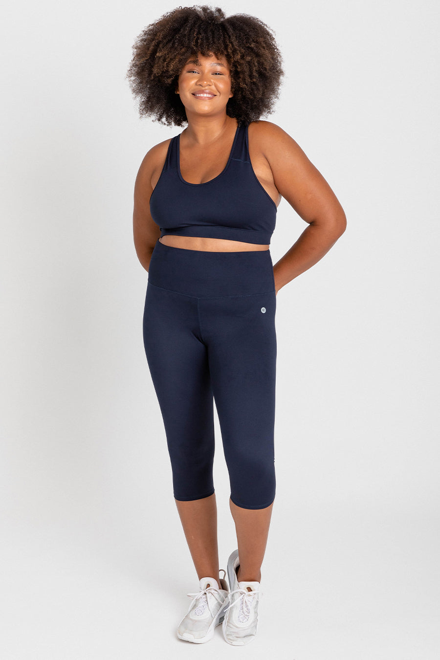 Ultra High Waist 7/8 Tight in Navy, Gym Tights, Shop Active Truth