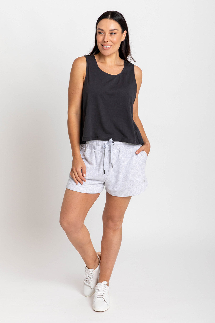 Casual Terry Short - Grey Marle