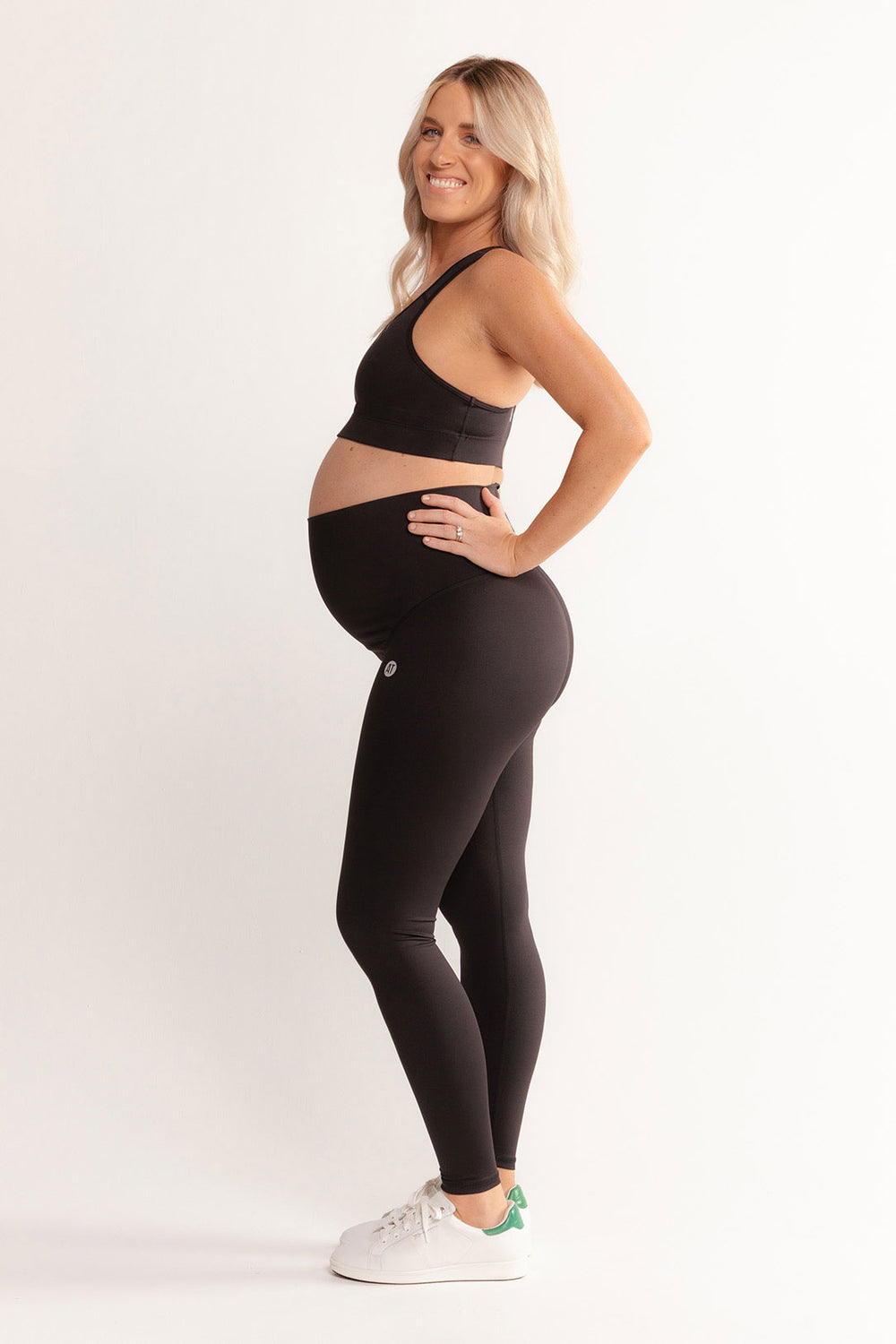 Full Length Pregnancy Tights in Black | Maternity | Active Truth™