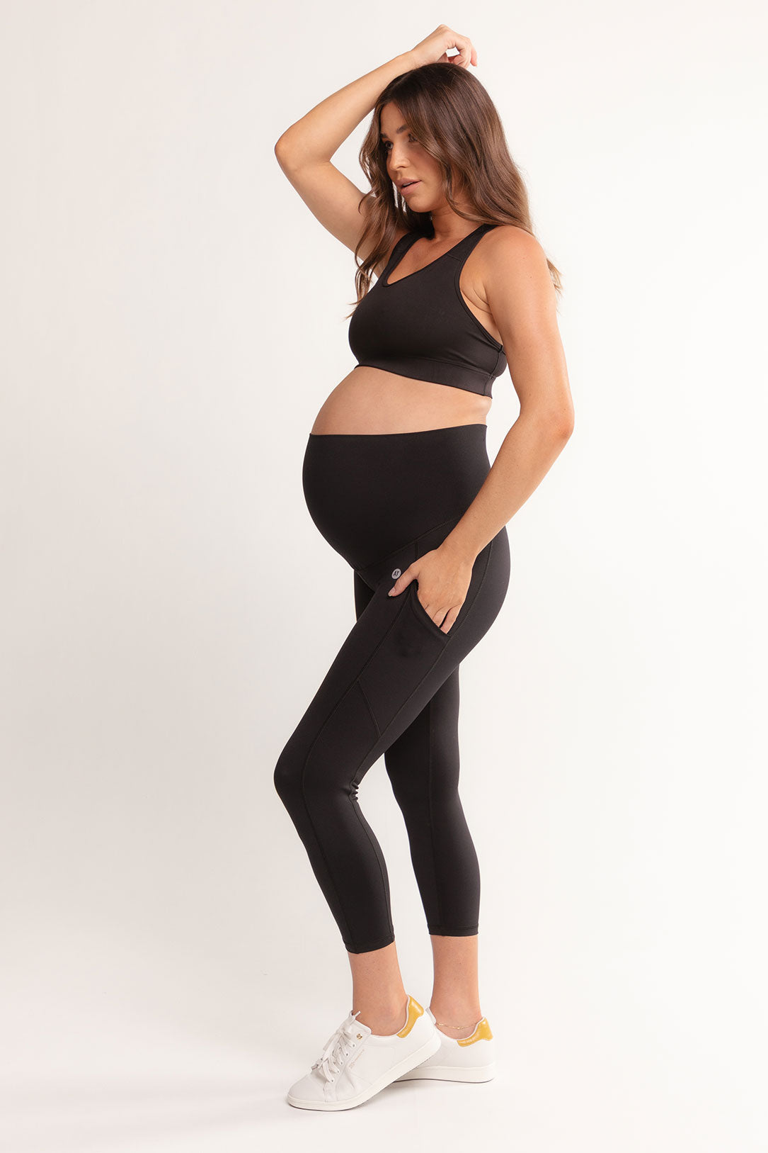 Buy 9fashion Cropped Maternity Leggings | Free Ship Luna Canada – Luna  Maternity & Nursing