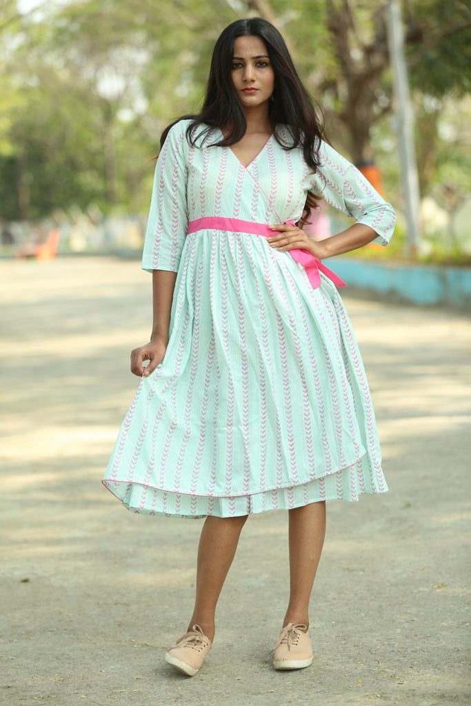 Cotton flare dress