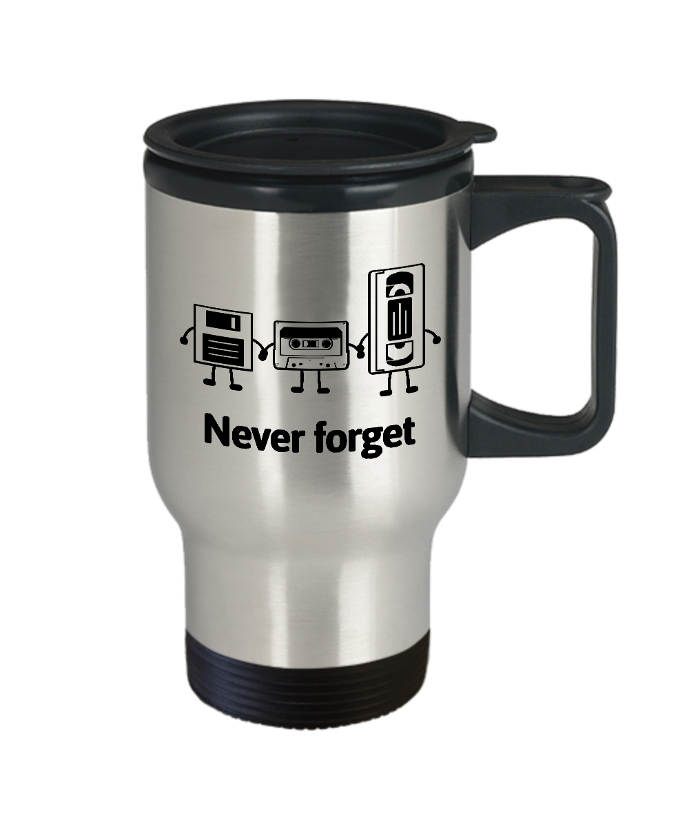 Never Forget Best Gift Birthday Present, Christmas Present, or New Year Gift Travel Mug