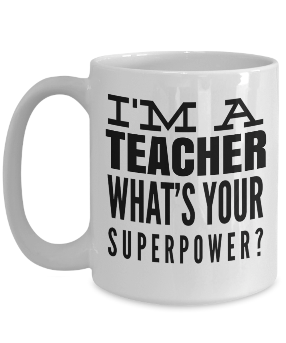 Best Teacher Mug 15oz Coffee Gifts For Christmas Funny