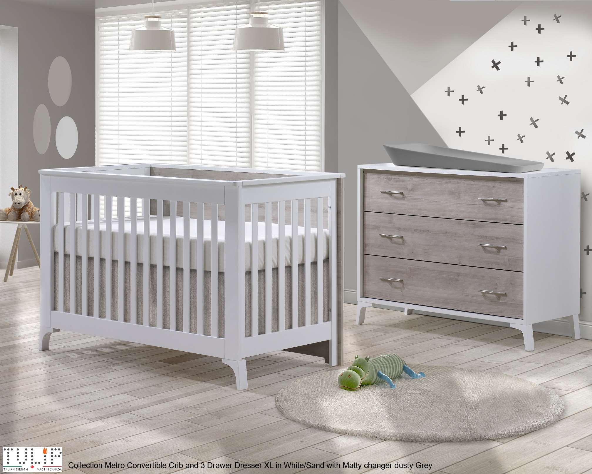 crib and dresser combo