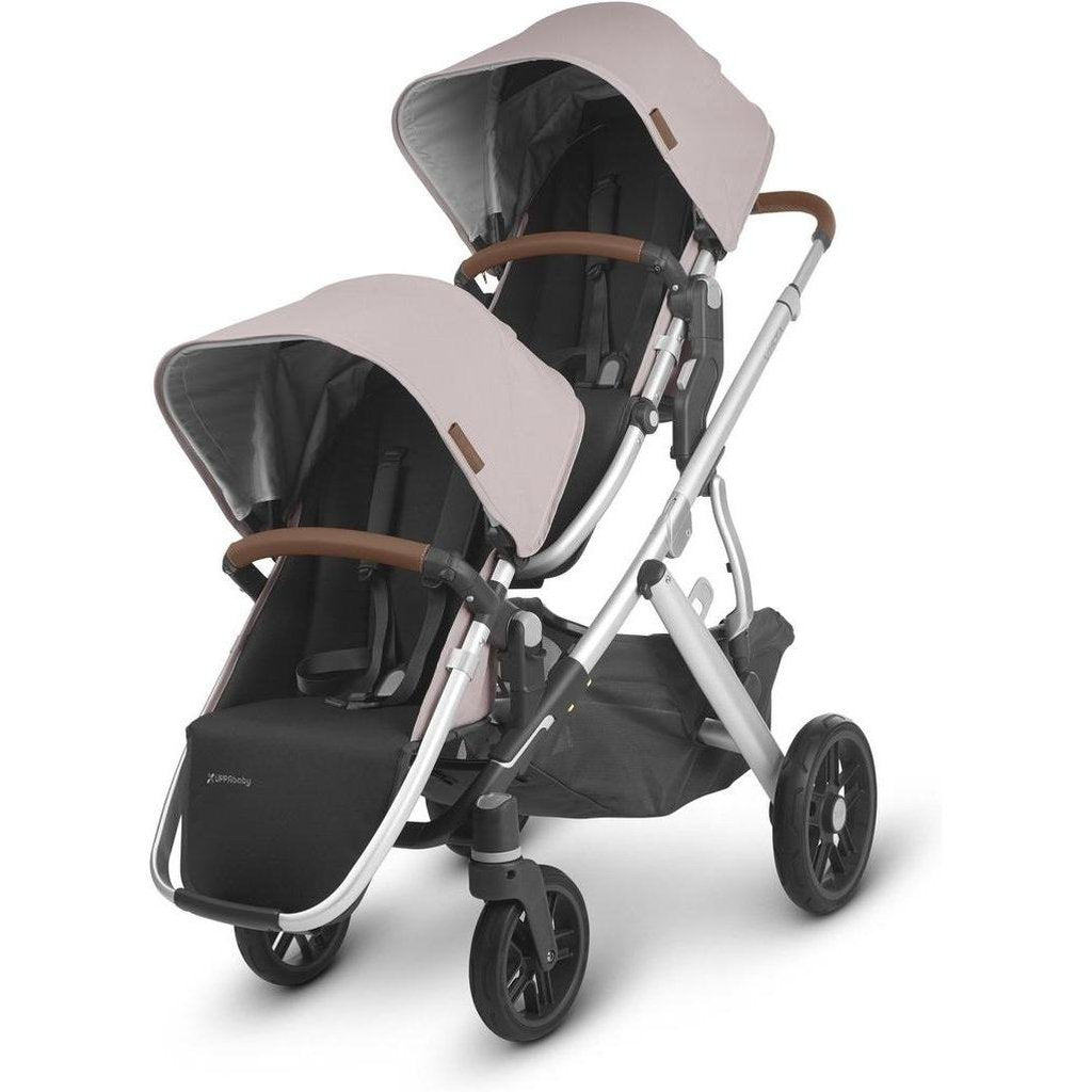 uppababy double stroller with bassinet