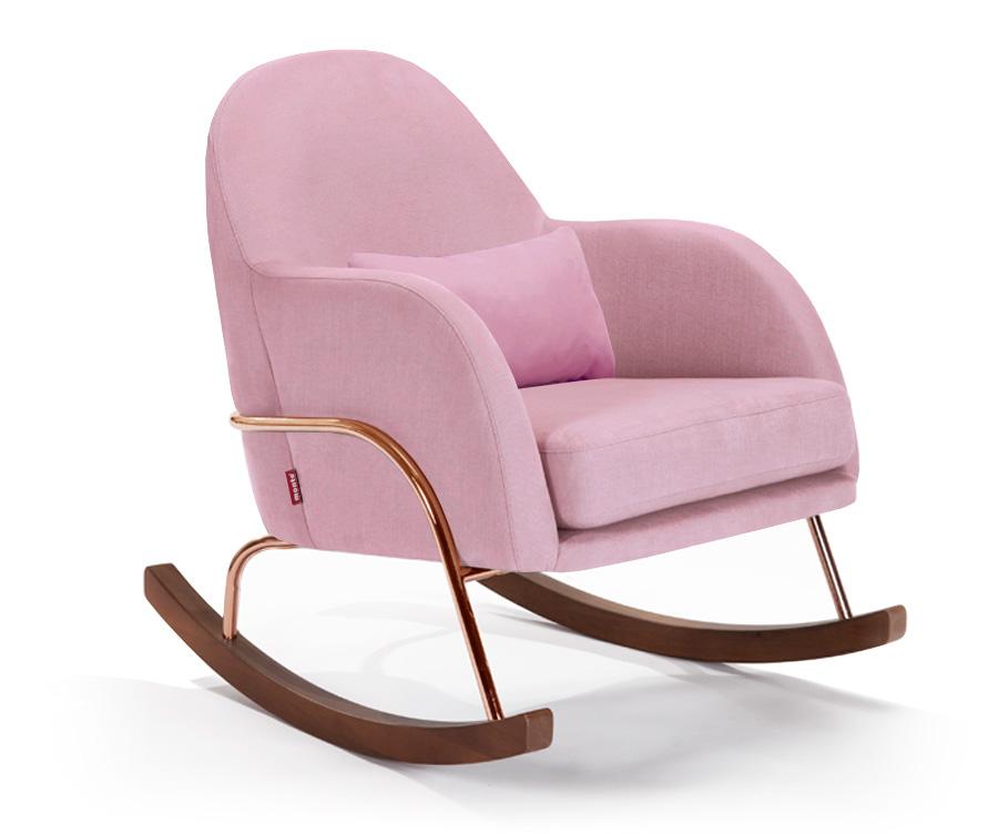 rose gold rocking chair