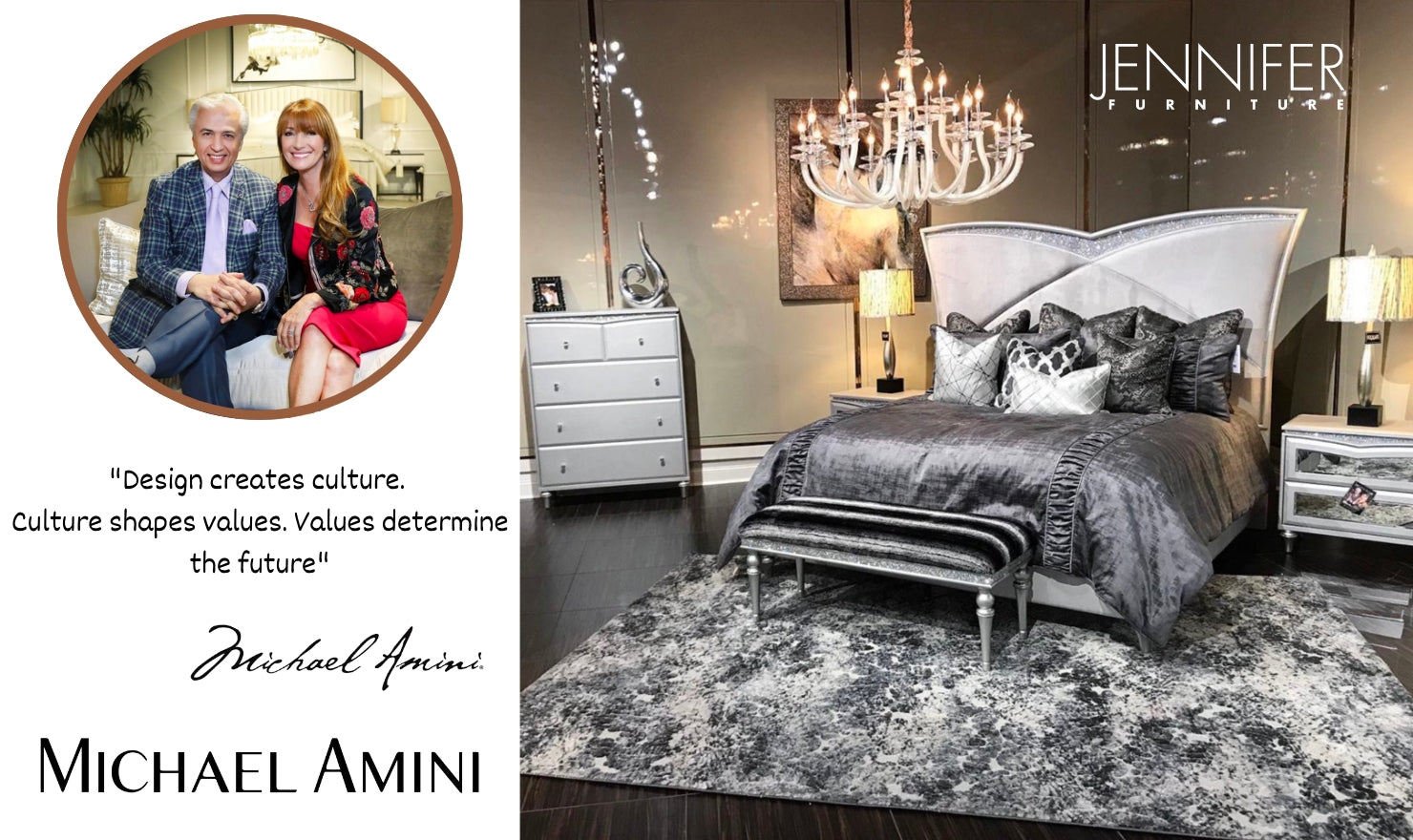 Buy Michael Amini Furniture at Jennifer Furniture