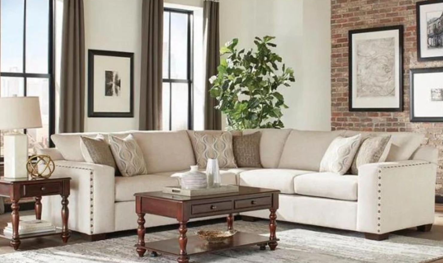 Consider A Sectional Sofa With A Low Back