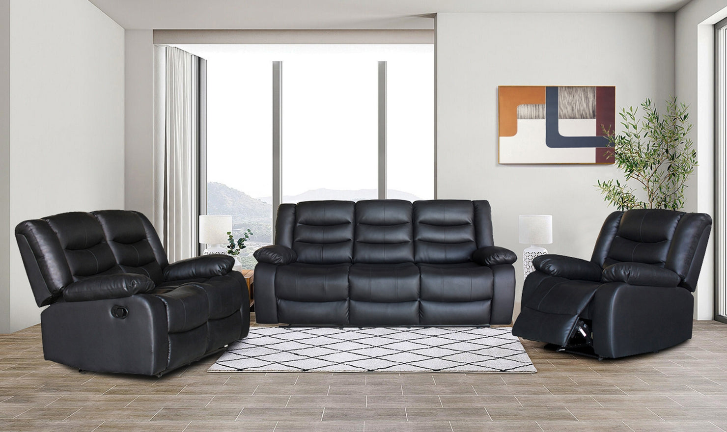 Dual recliner sofa