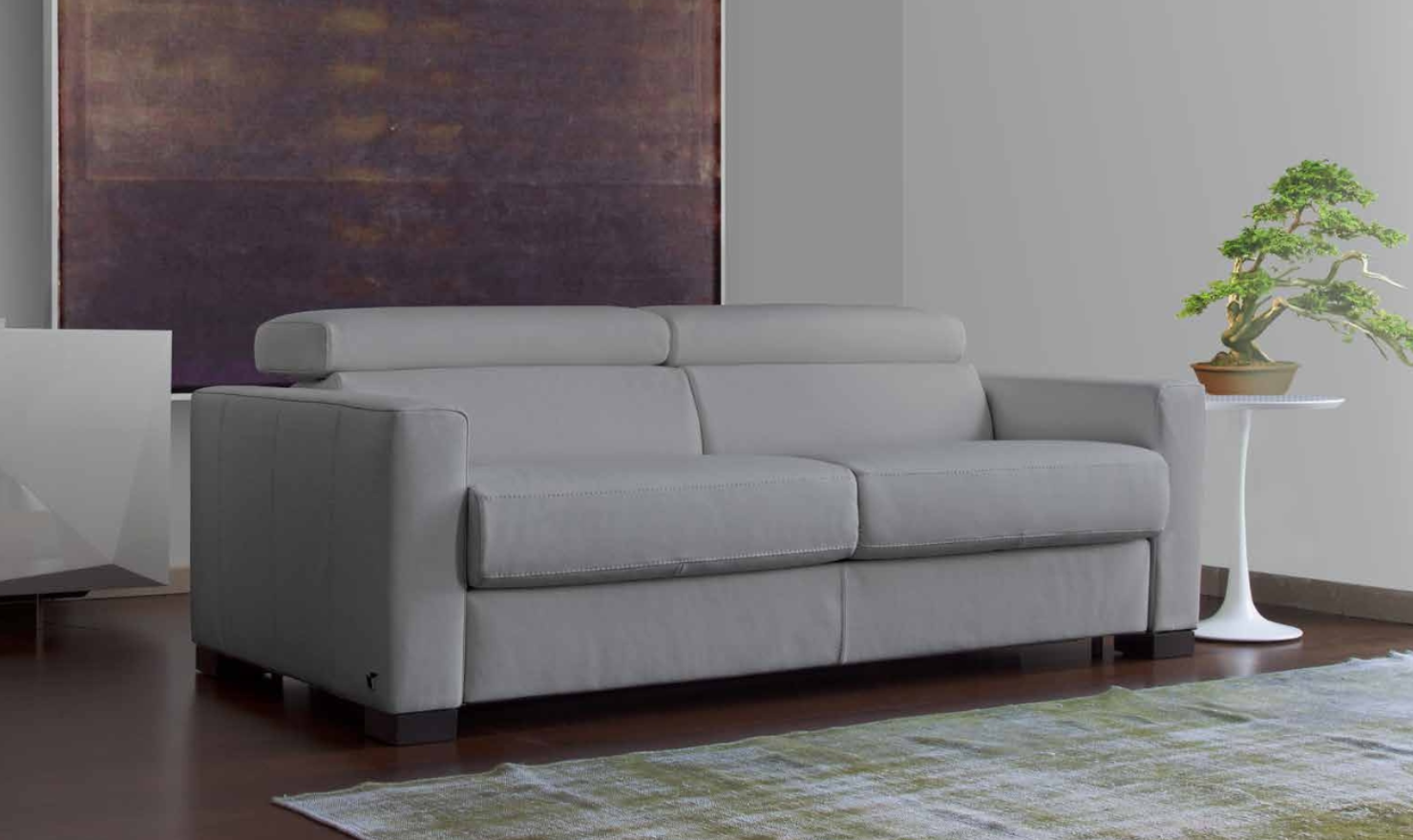 Natalie Sleeper Sofa in Gray