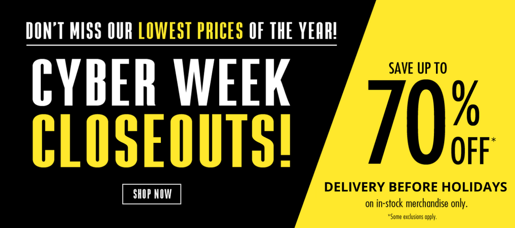 Jennifer Cyber Week Closeout Sale discount banner