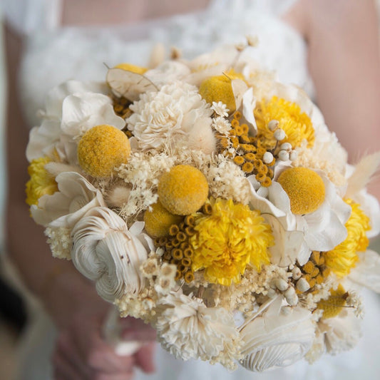 Natural Dried Flowers Yellow Craspedia Billy Balls Dried - Temu