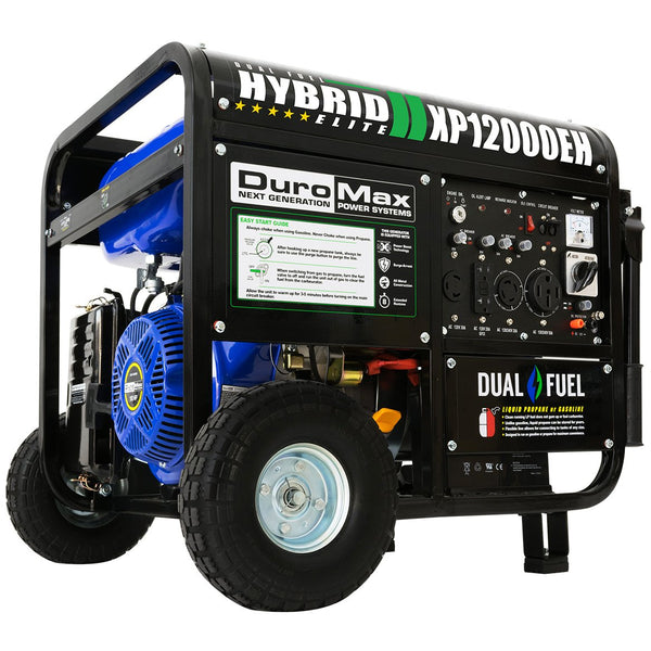 DuroMax 12000W 18 HP Portable Hybrid Gas Propane Generator Affinity