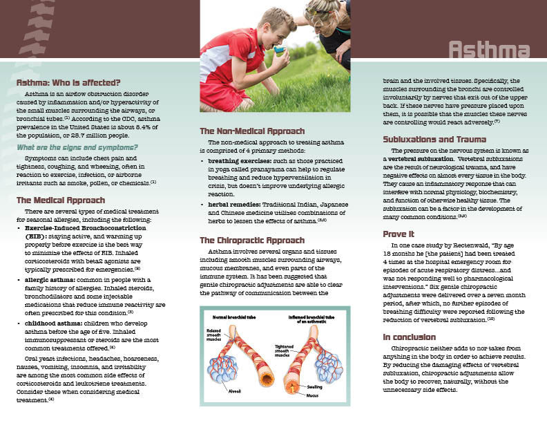 Asthma Education Pamphlet Asthma Lung Disease