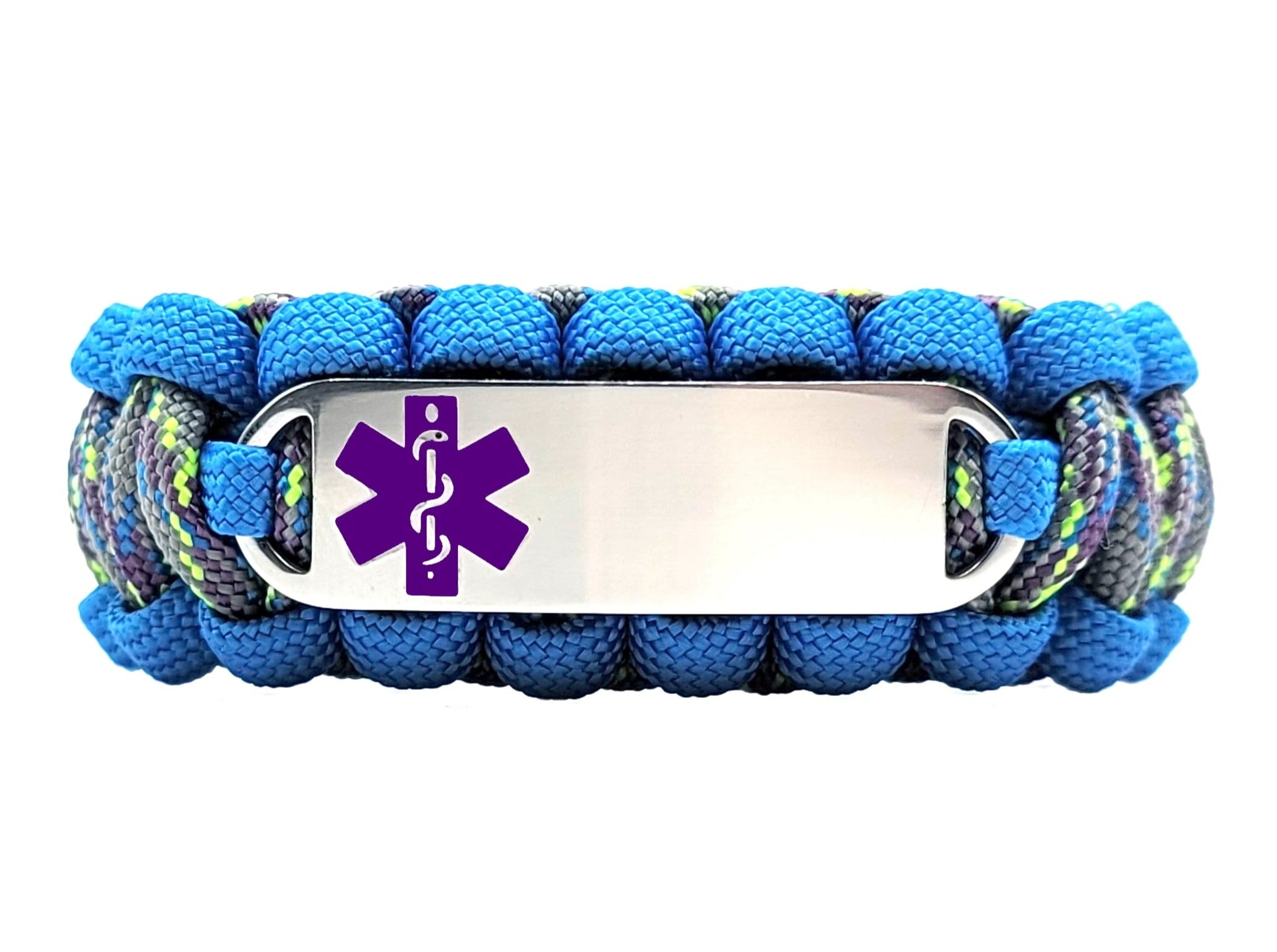 Pacemaker Medical Alert 550 Military Spec Paracord Bracelet - American Made  Pewter Paracord from Chubby Chico Charms