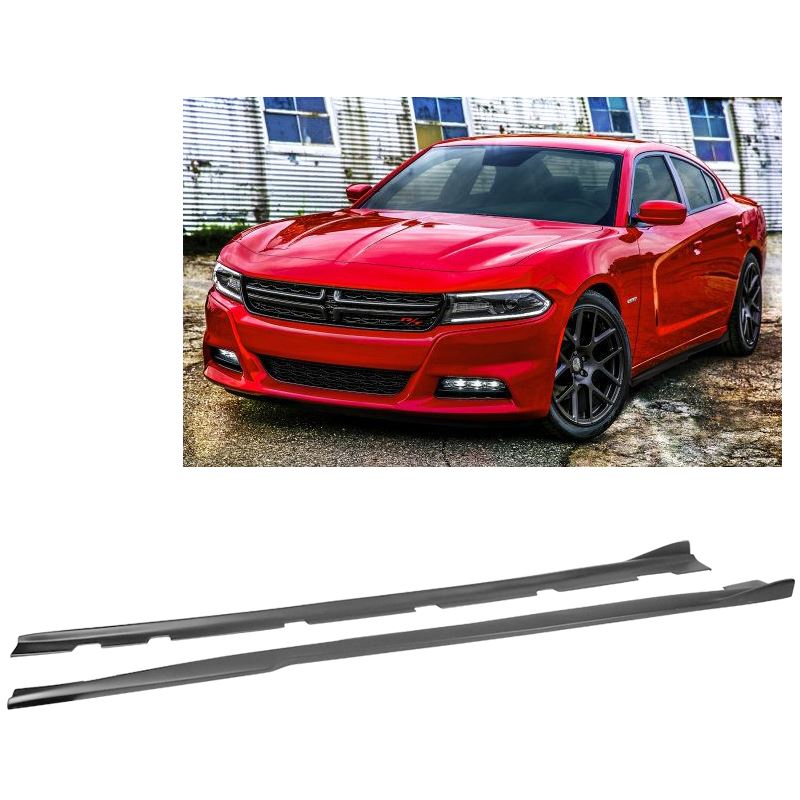 Fit 2011-2021 Dodge Charger SRT Style Side Skirts Extension kit |  SuperAutoUSA