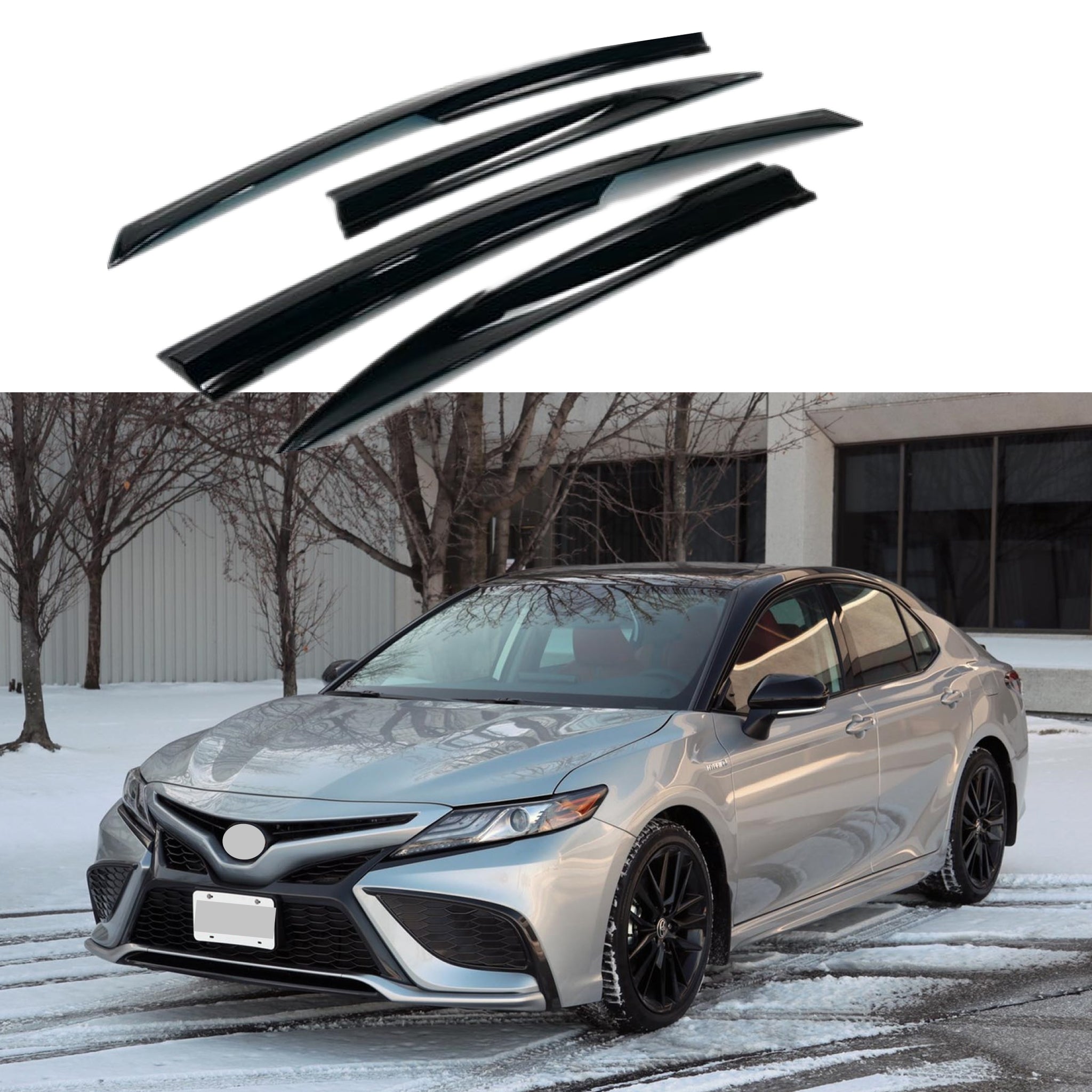 Fit 20182023 Toyota Camry Vent Window Visors Rain Sun Wind Guards