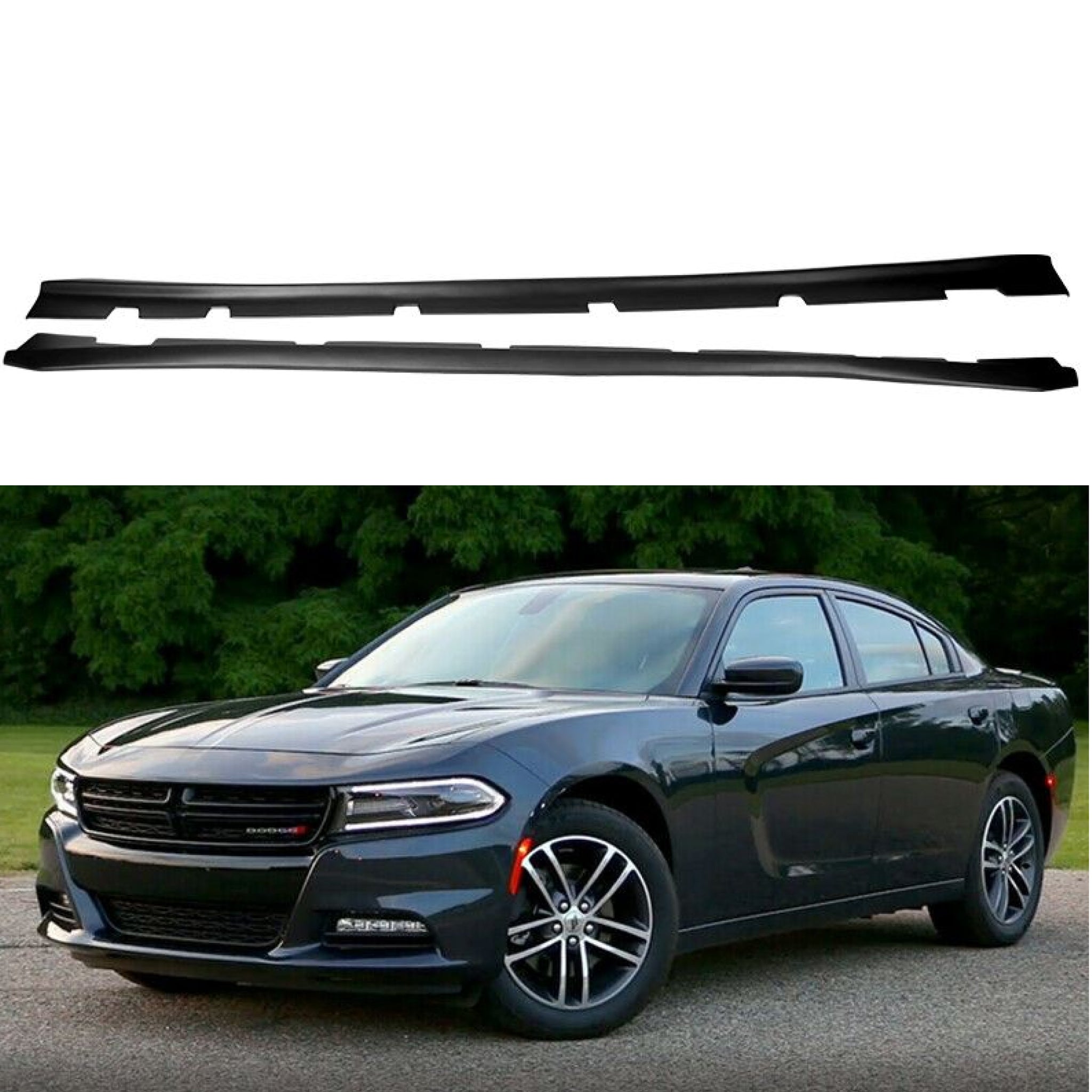 Fit 2011-2021 Dodge Charger Style Side Skirts Extension Body Kit |  SuperAutoUSA