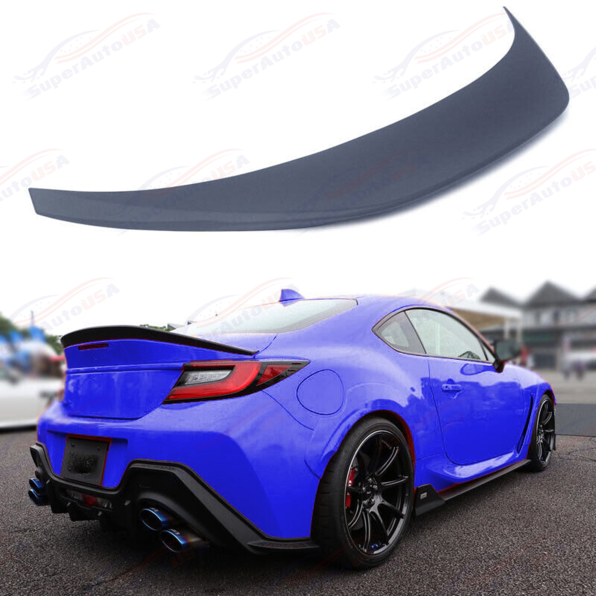 For 20222023 GR86 BRZ DuckBill Matte Black Gloss Black Spoiler Wing