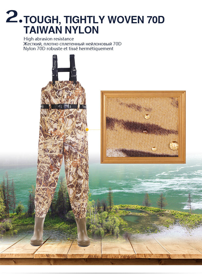 Fishing Waders Breathable Chest Waders Boot Foot Waders 41-46# 203M – Fairiland  Outdoor Technology