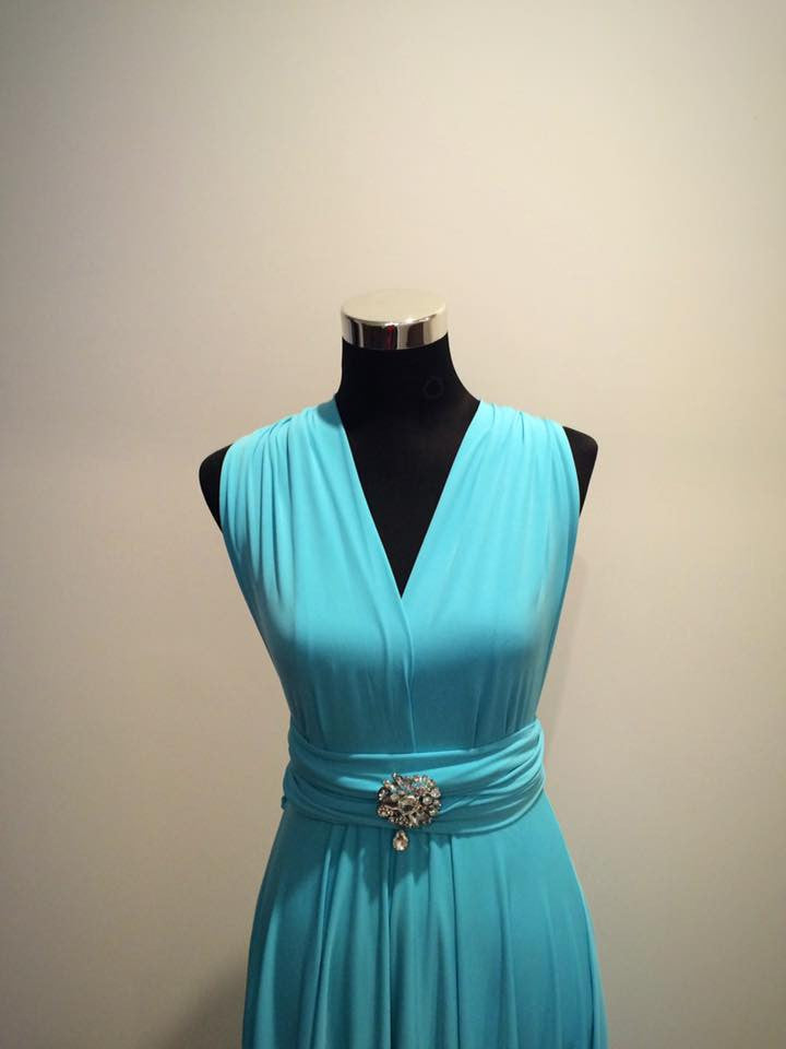Tiffany Blue Convertible/Multi-Way Maxi Dress – S.i.S Bridal & Fashion