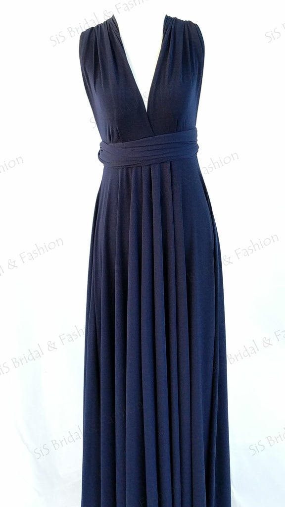 Navy Blue Convertible/Multi-Way Dress – S.i.S Bridal & Fashion