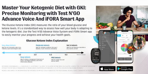 FORA Test N'GO Advance Voice Glucose and Ketone Testing Kit – ForaCare Inc.