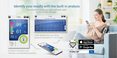 Fora Test N'Go Wireless Bluetooth Upper Arm Blood Pressure Monitor