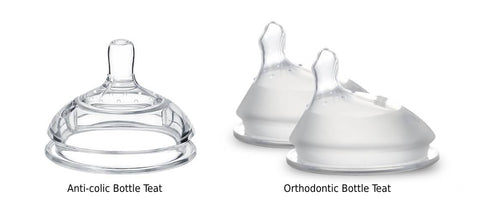 Difference between anti-colic and orthodontic bottle teats.