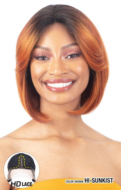 Shake N Go Equal Synthetic Hair Curtain Bang Hd Lace Front Wig Danae Afrostyling 