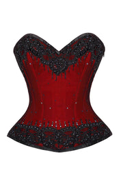 Leksi Custom Made Lace Overlay Overbust Couture Corset