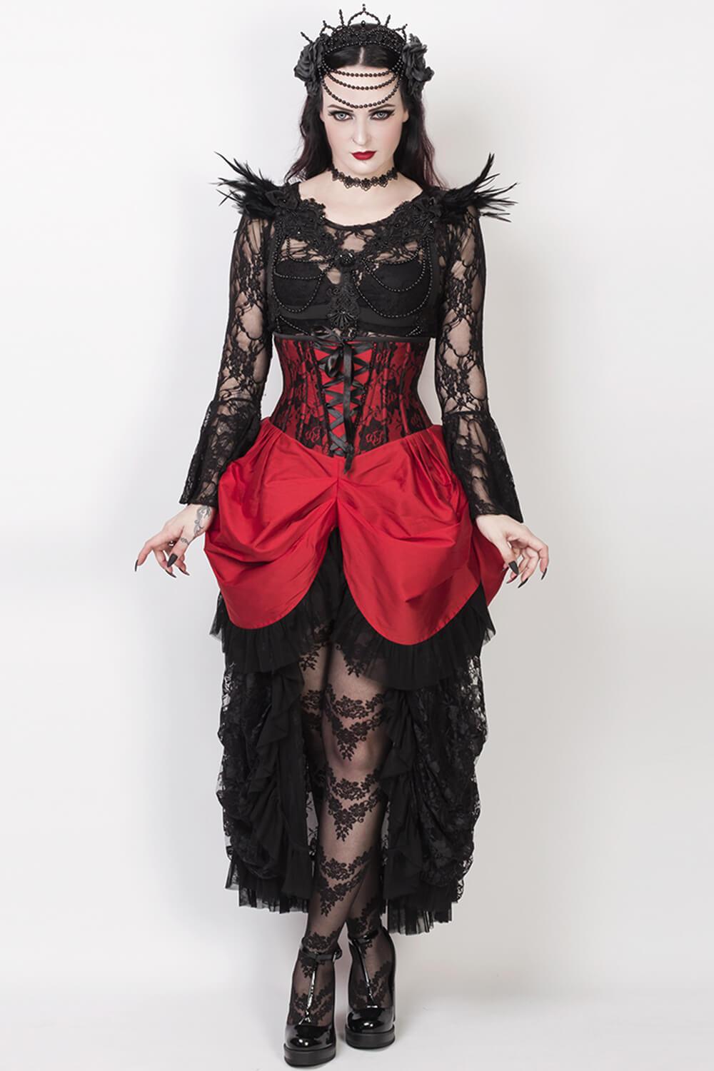 Voetzool veiling breuk Finnur Burlesque Underbust Corset Dress