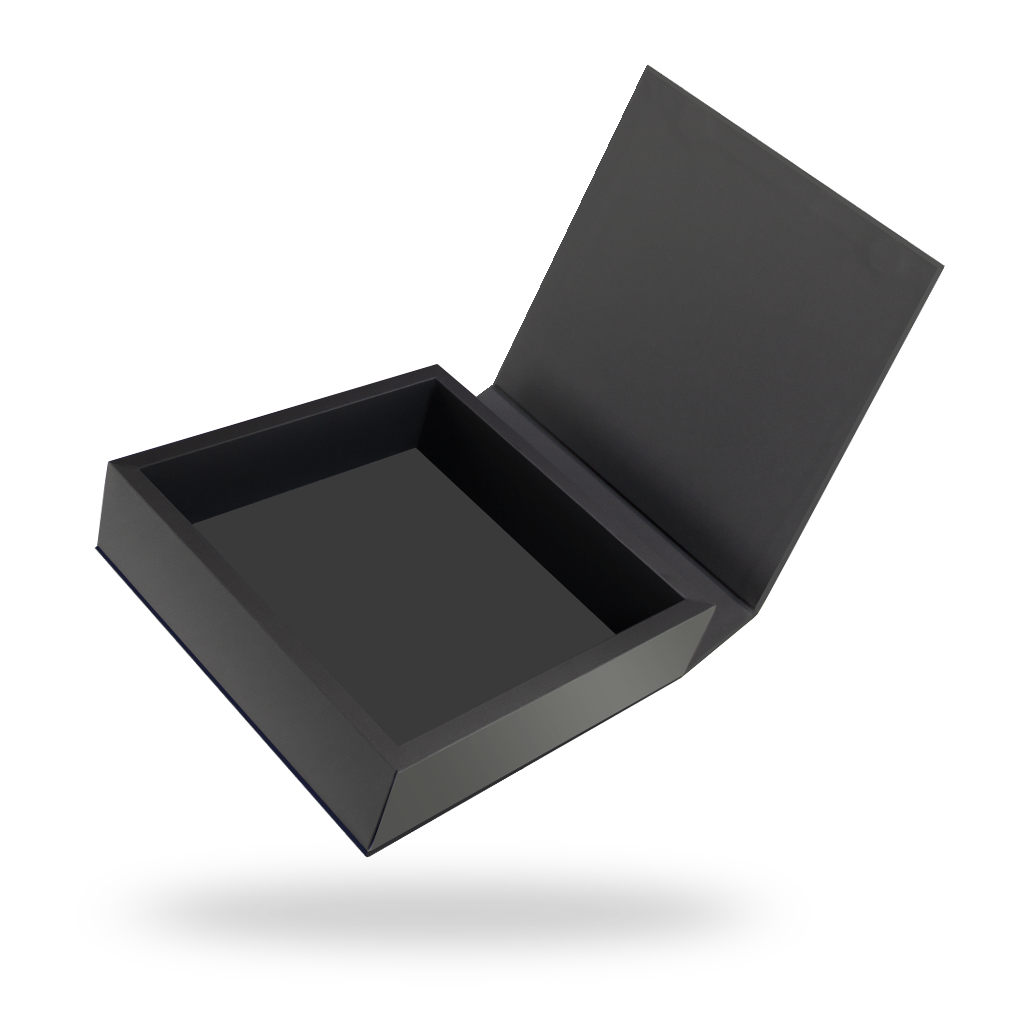 Black outside, White inside Square Magnetic Box – Madovar Packaging LLC