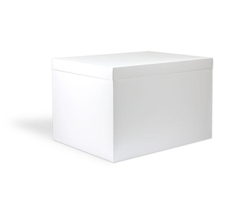 White Storage Box with Lid | Shop Custom-Made Luxury Rigid Gift Boxes