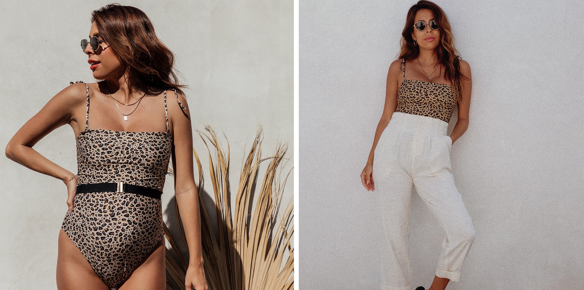 Blogger Ashley Torres of Everyday Pursuits wearing the L*Space Lockhart one piece as a swimsuit and as a bodysuit