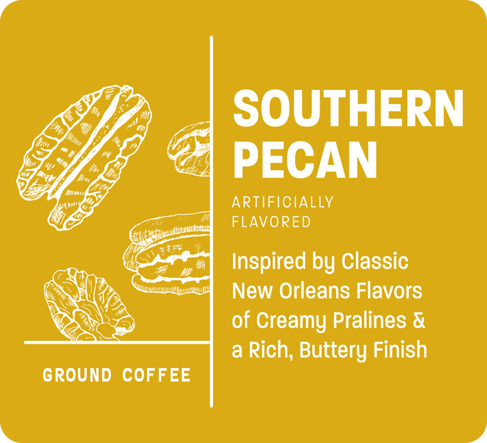 New Orleans Roast Coffee, Ground, Southern Pecan - 12 oz