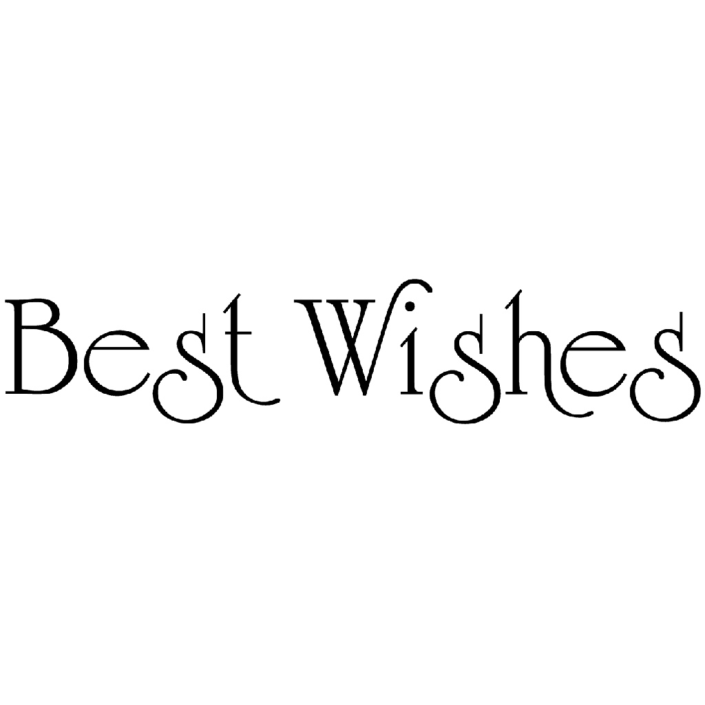 Best Wishes 1455H Beeswax Rubber Stamps