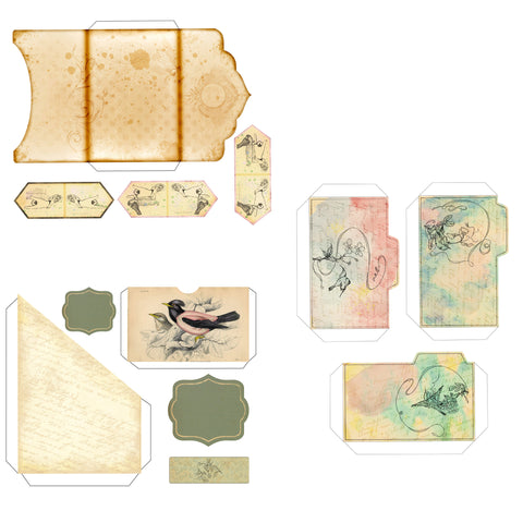 Vintage Birds Journal Kit - 7133 – EZscrapbooks