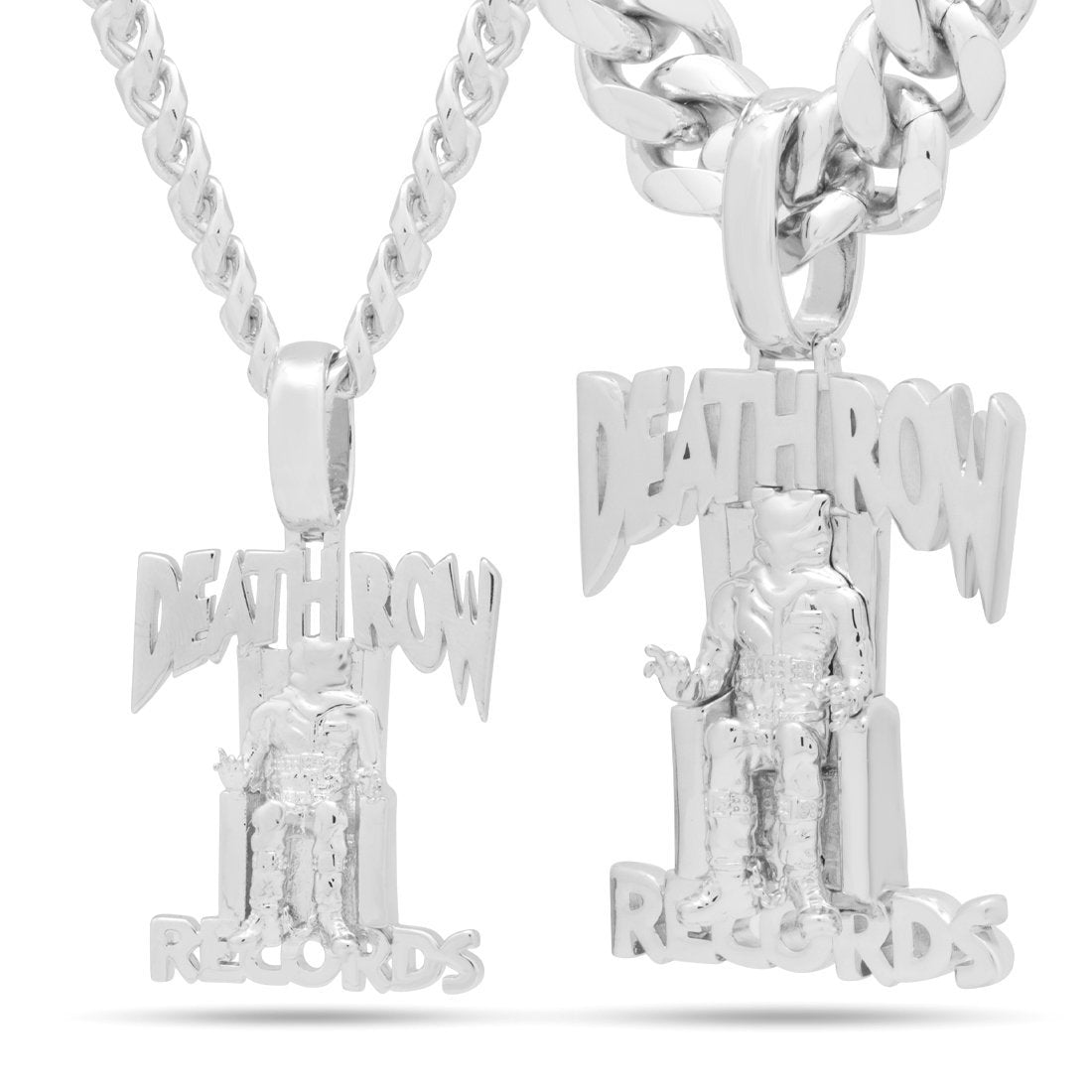Sterling Silver Flyweight Logo Necklace | Death Row Records – King Ice