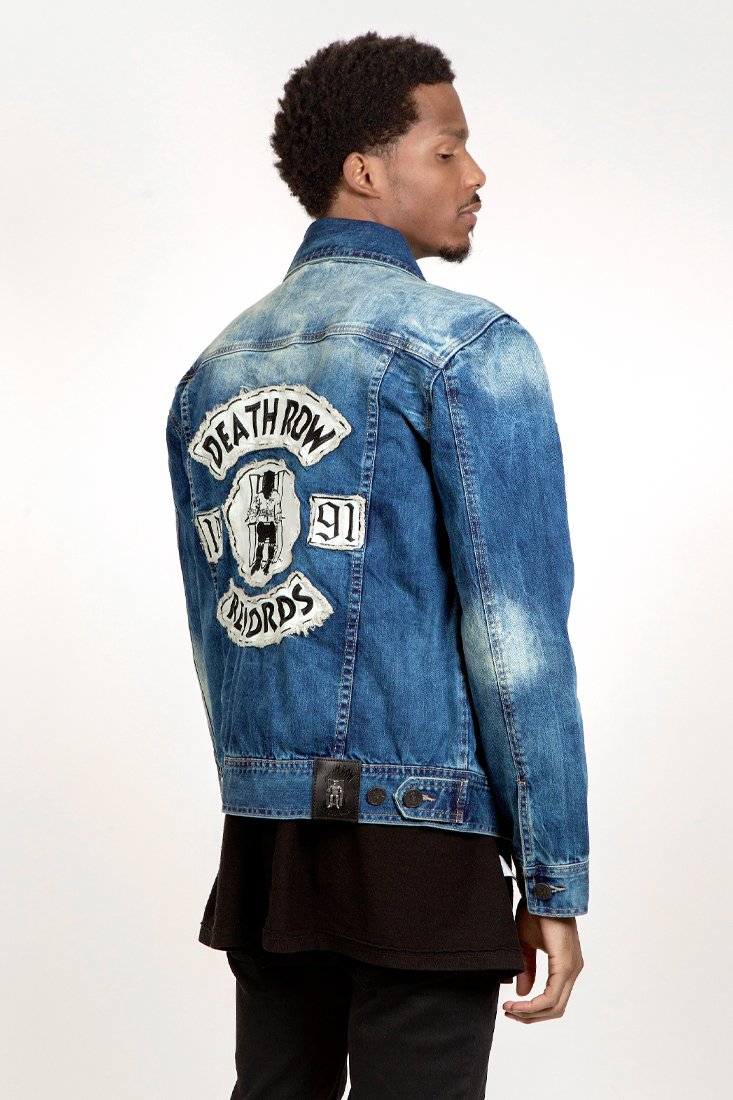 Death Row Denim Patched Jacket | Death Row Record Apparel – King Ice