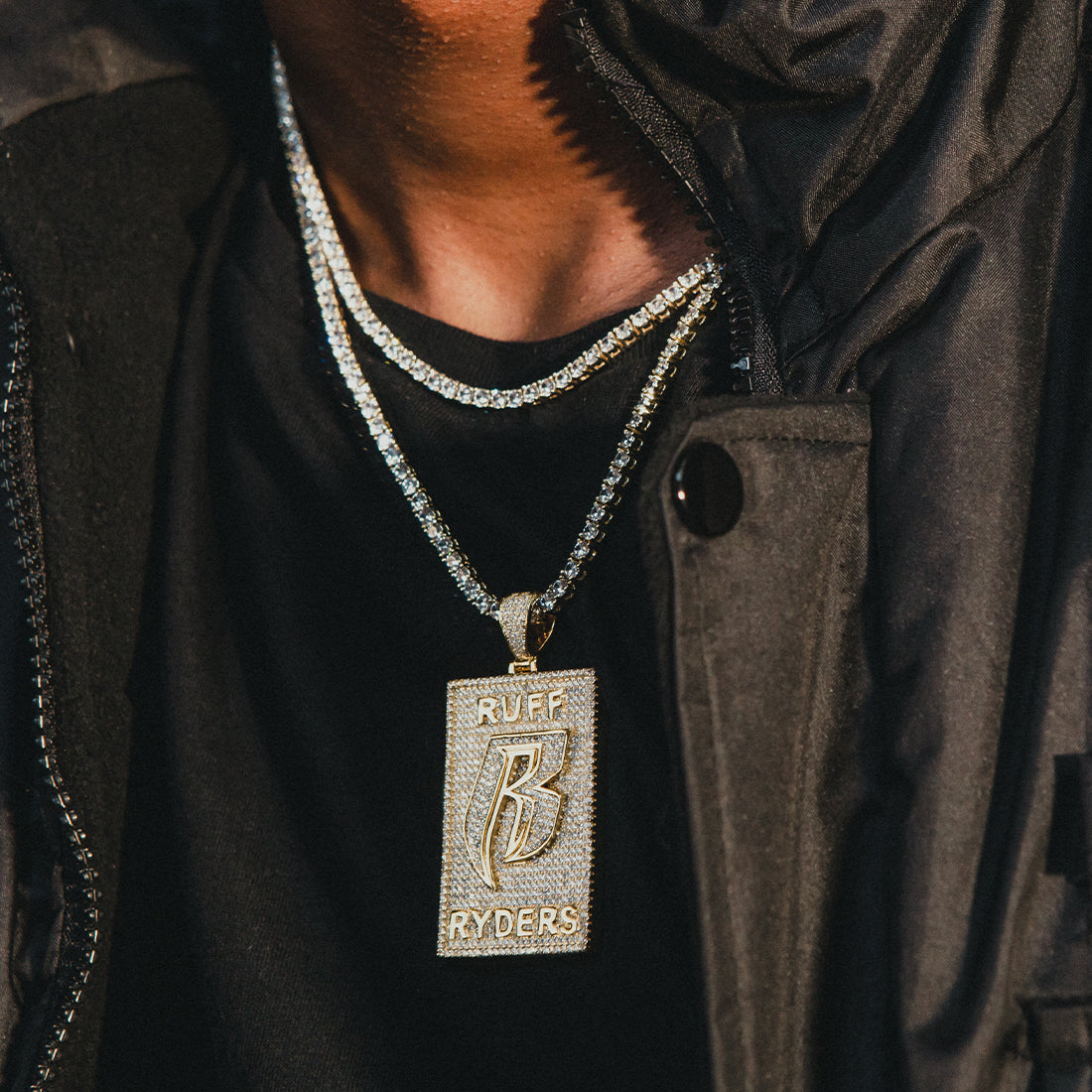 Dog Tag Logo Necklace | Ruff Ryders Jewelry | King Ice