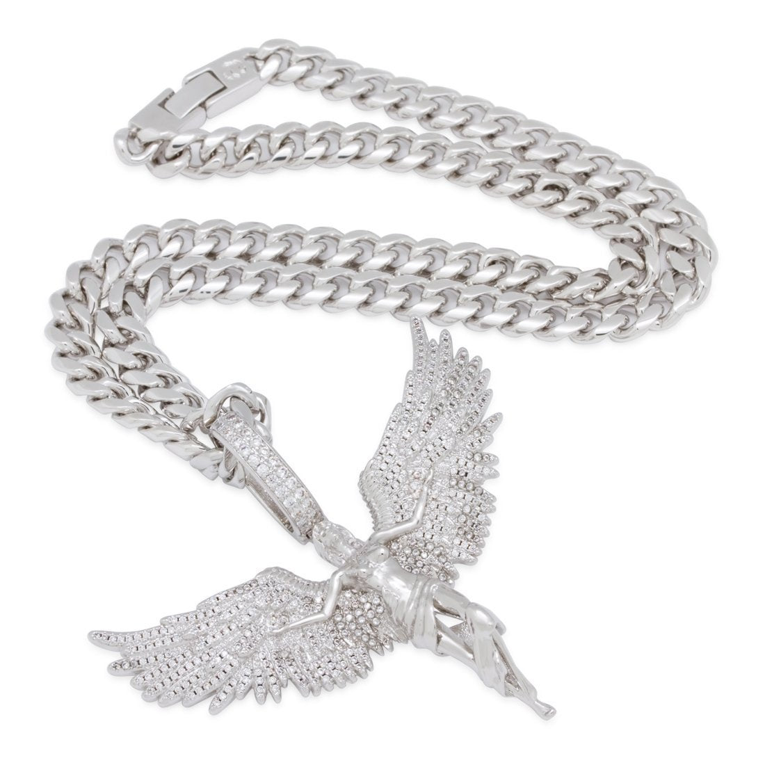 Wings Spread Angel Necklace, Angel Jewelry