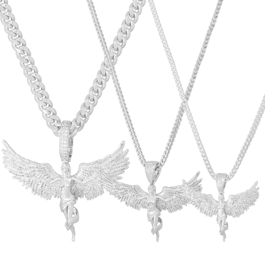 Wings Spread Angel Necklace, Angel Jewelry