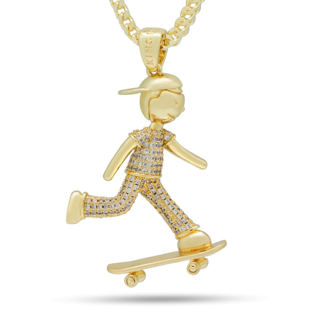 The Skate Life Necklace 14K Gold / M