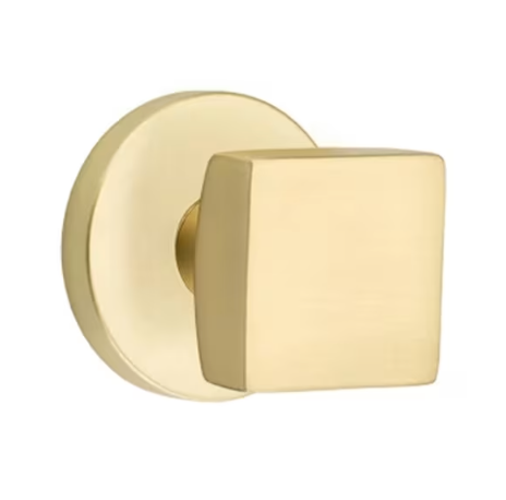 Square Knob with Disk Rosette