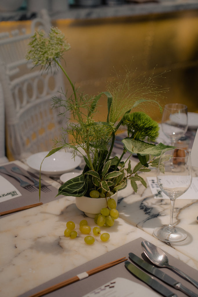 Plant Centerpiece Wedding at Cookhouse Dempsey