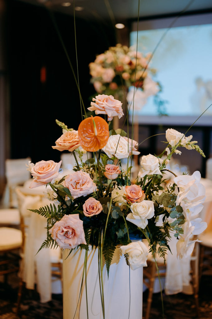 Timeless Burgundy Blush Autumn Color Wedding at Outpost Hotel - Revelry Hall