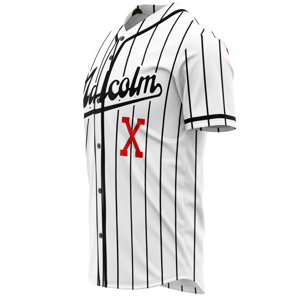 malcolm x baseball jersey